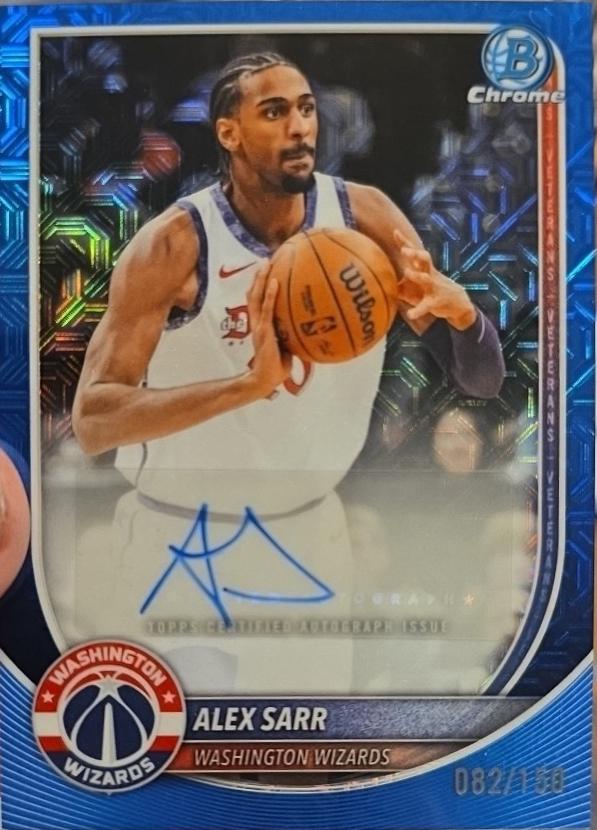 Alex Sarr [Blue X-Fractor] #BCA-AS