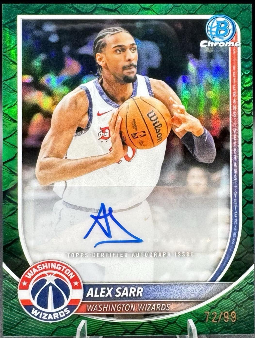 Alex Sarr [Reptilian Green Refractor] #BCA-AS