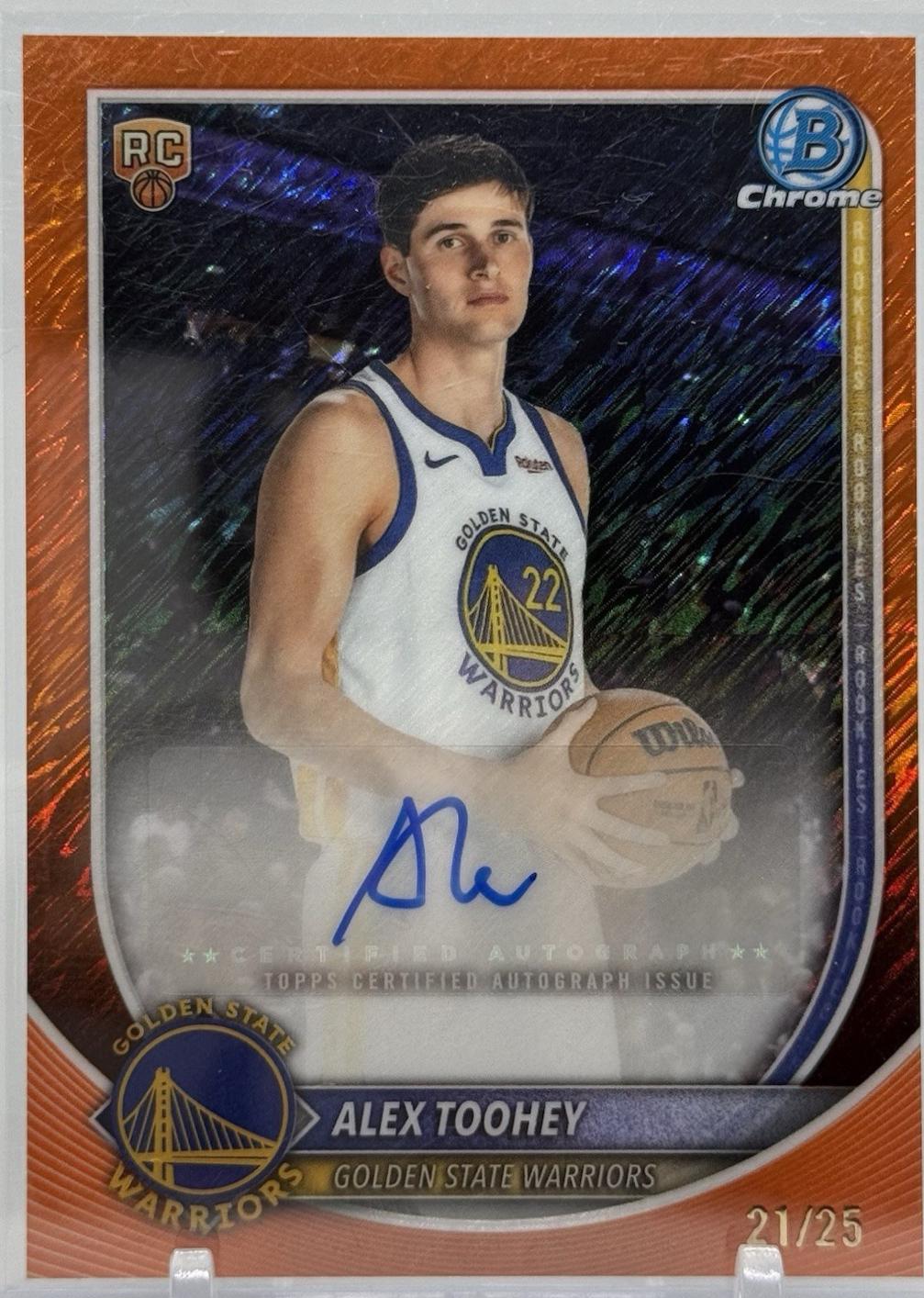 Alex Toohey [Orange Shimmer Refractor] #BCA-AO