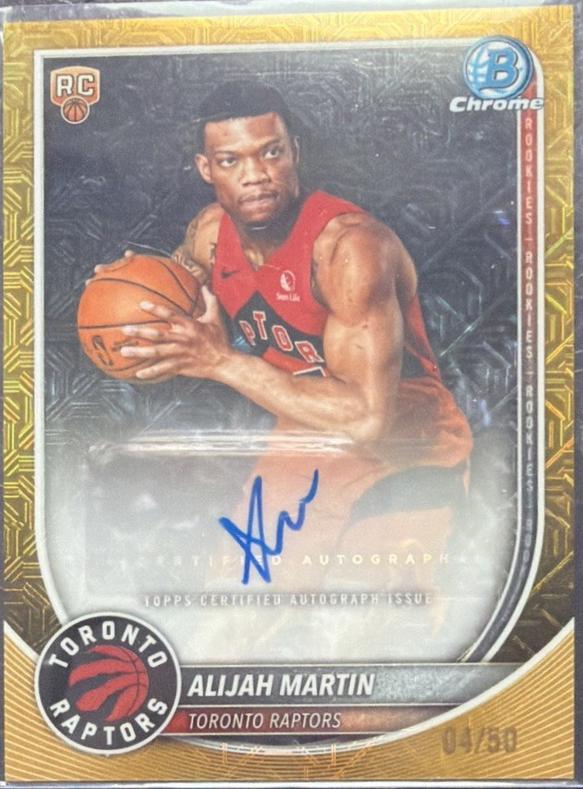 Alijah Martin [Gold Refractor] #BCA-AM