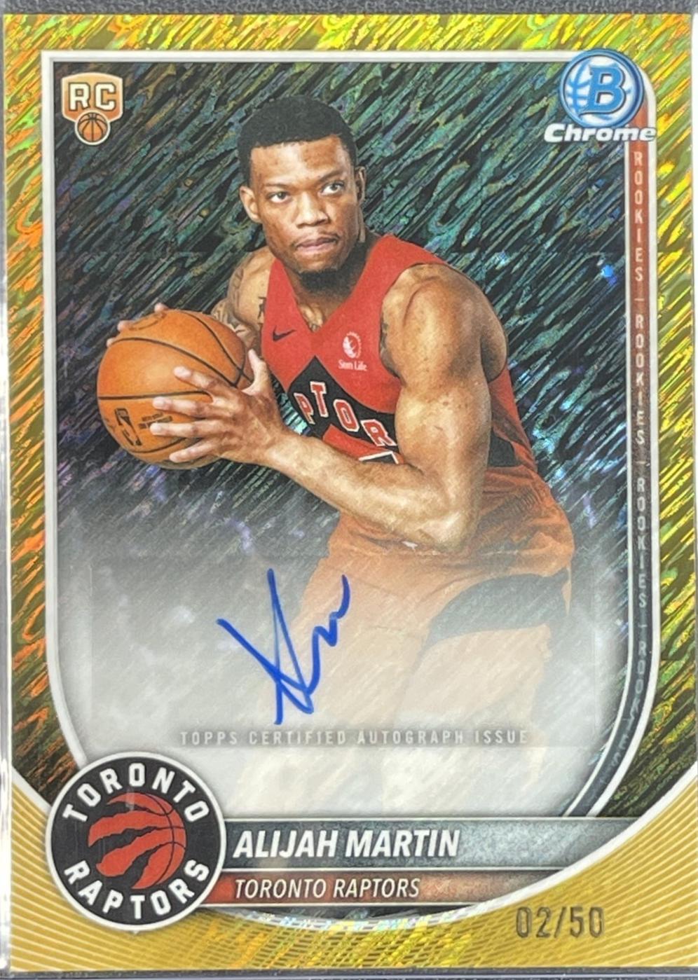 Alijah Martin [Gold Shimmer Refractor] #BCA-AM