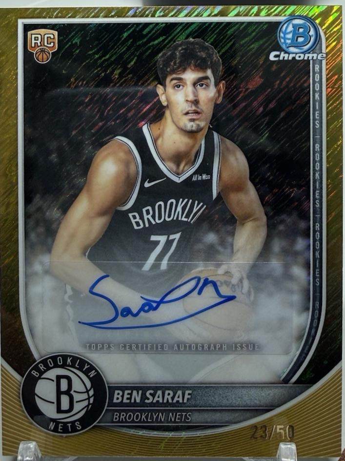 Ben Saraf [Gold Shimmer Refractor] #BCA-BA