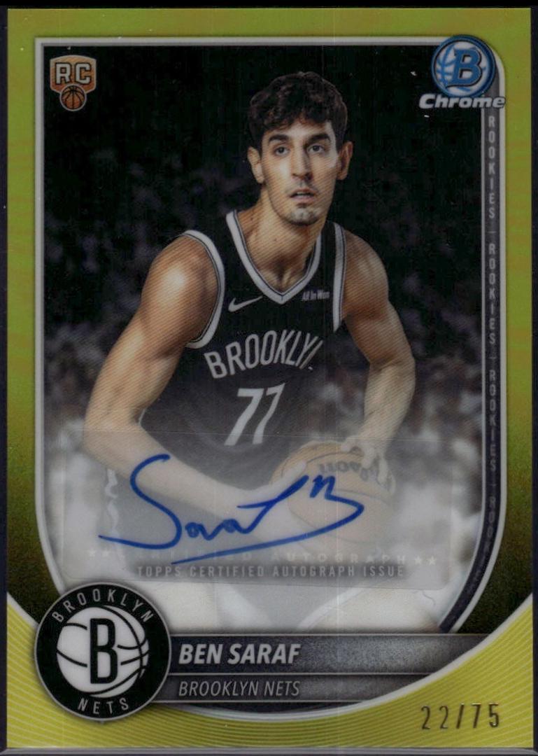 Ben Saraf [Yellow Refractor] #BCA-BA