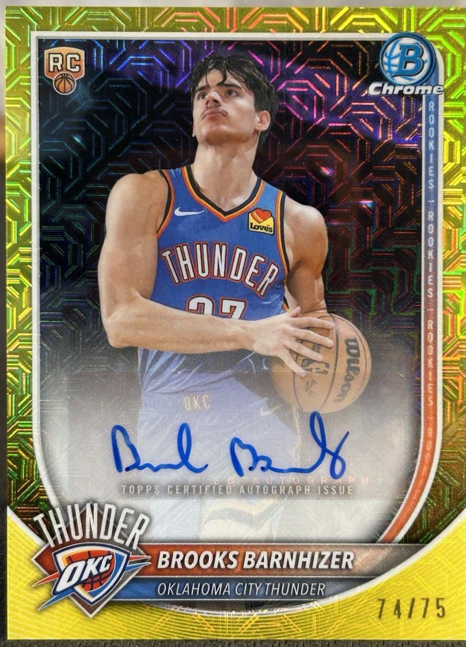 Brooks Barnhizer [Yellow Refractor] #BCA-BB