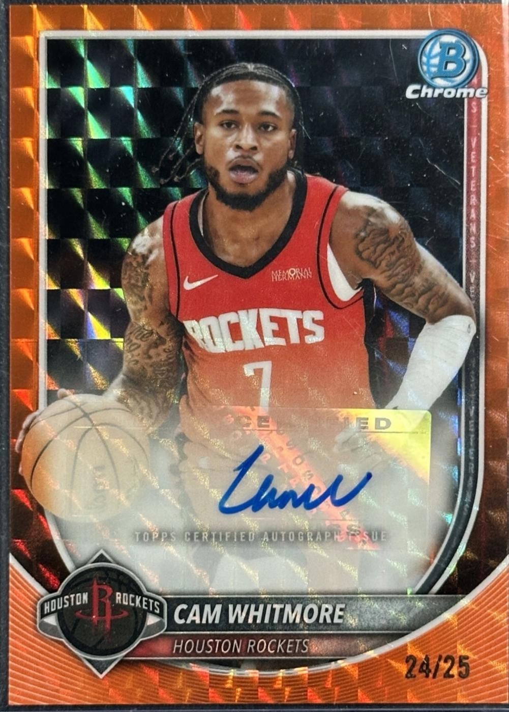 Cam Whitmore [Orange Geometric] #BCA-CW