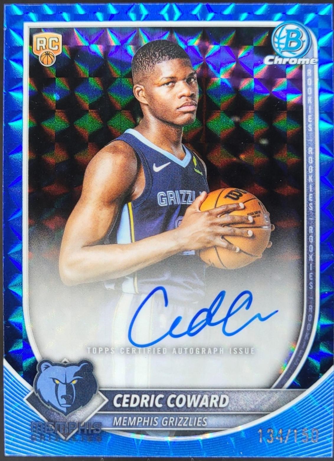 Cedric Coward [Blue Refractor] #BCA-CC