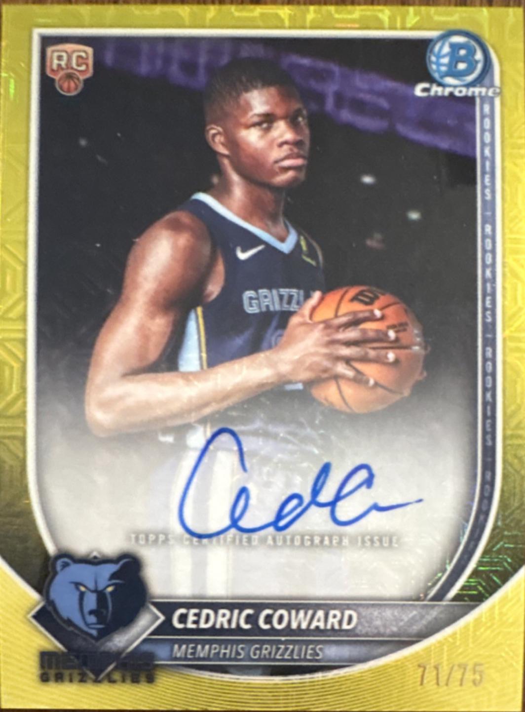 Cedric Coward [Gold Geometric] #BCA-CC
