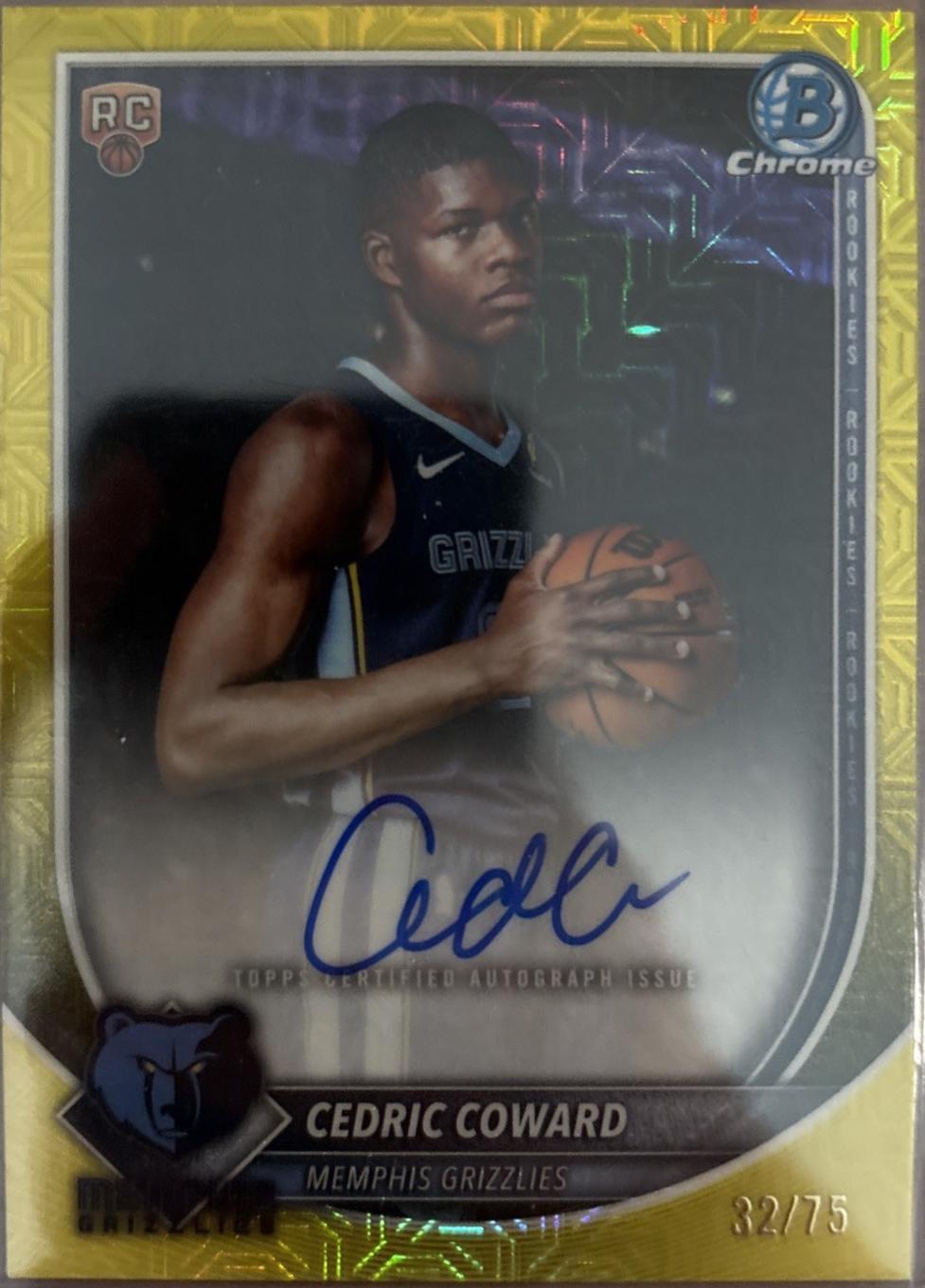 Cedric Coward [Yellow Refractor] #BCA-CC