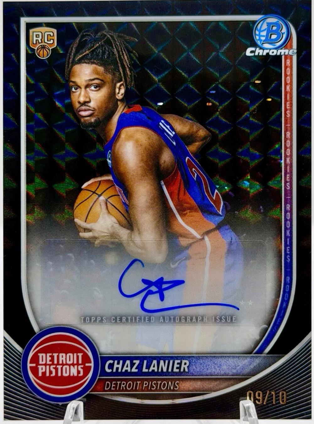 Chaz Lanier [Black Refractor] #BCA-CL