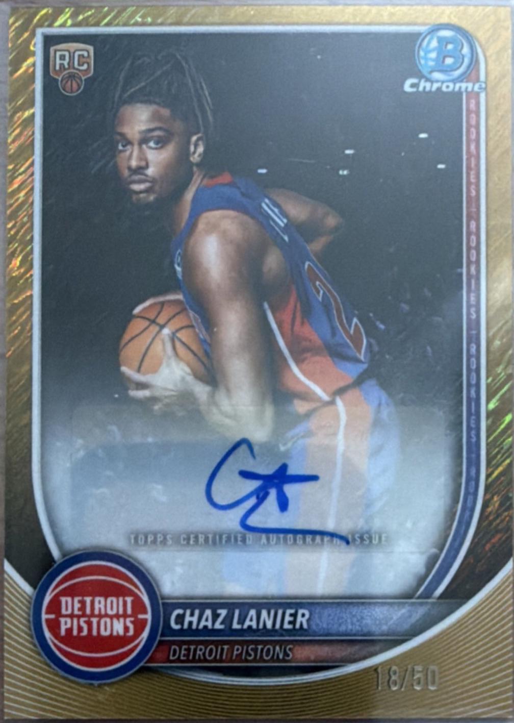Chaz Lanier [Gold Geometric] #BCA-CL