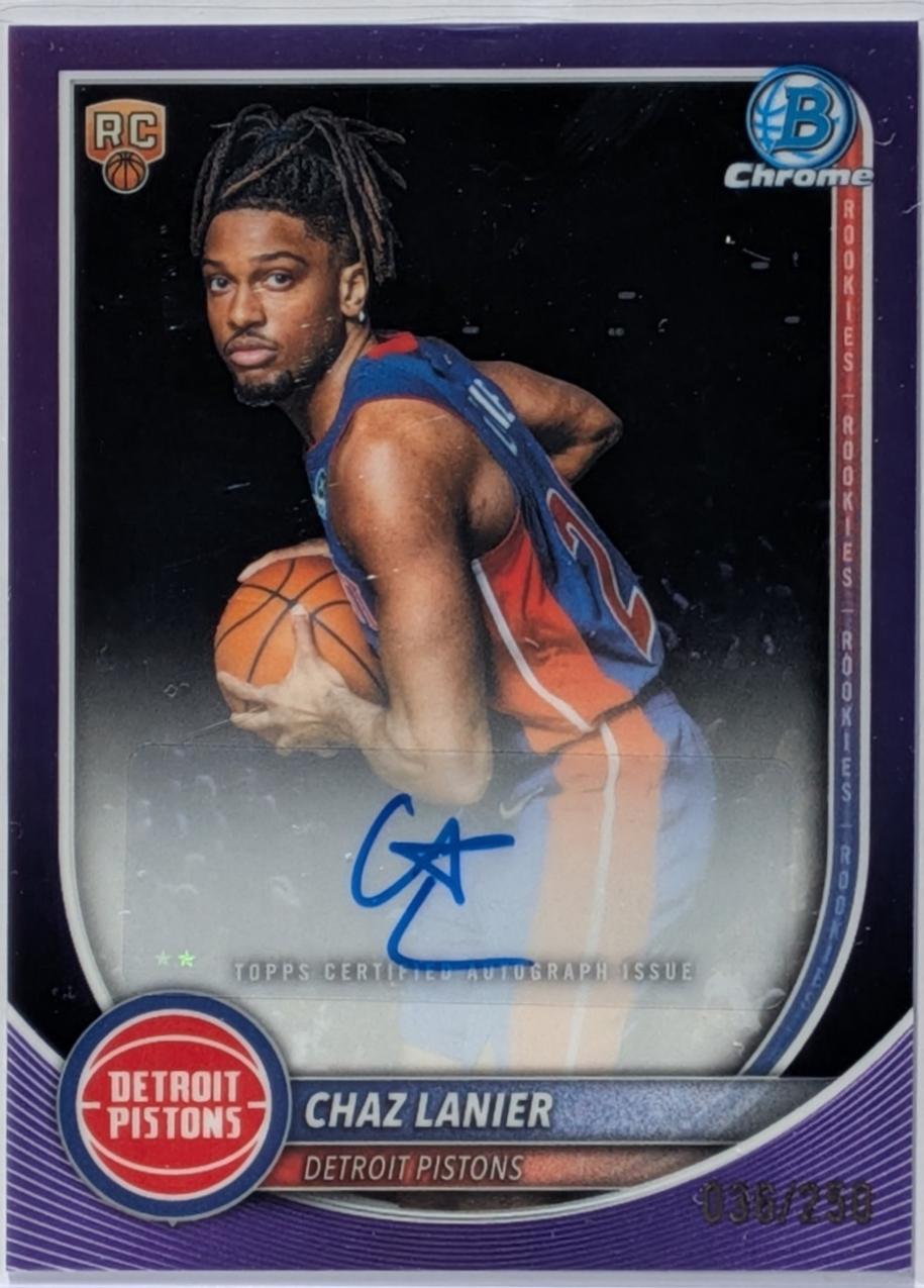 Chaz Lanier [Purple Refractor] #BCA-CL