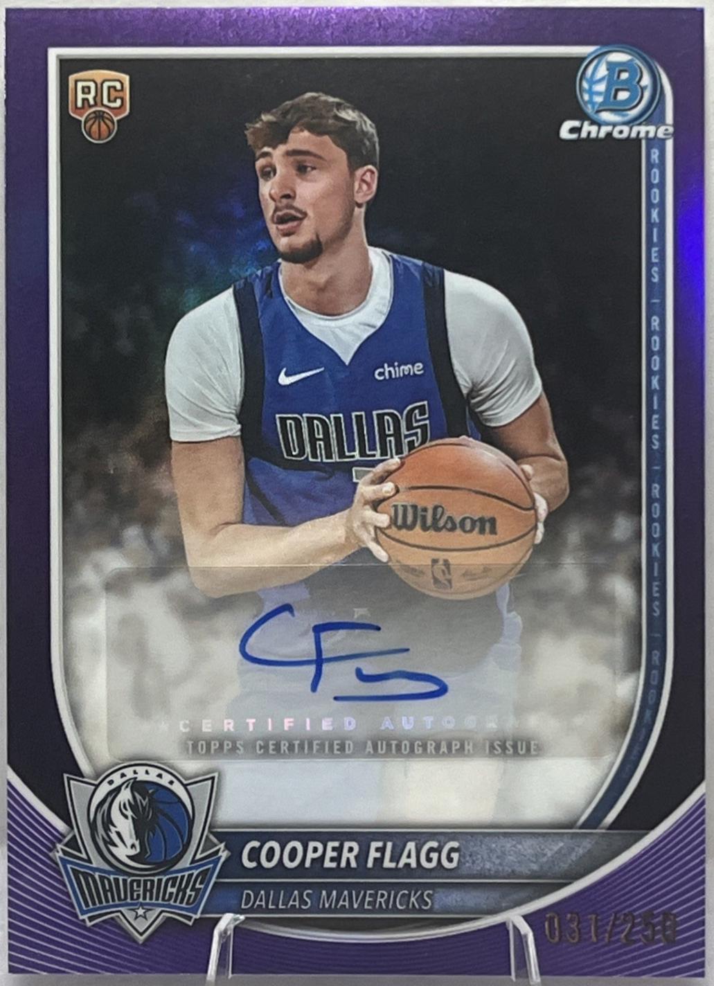 Cooper Flagg [Purple Refractor] #BCA-CF