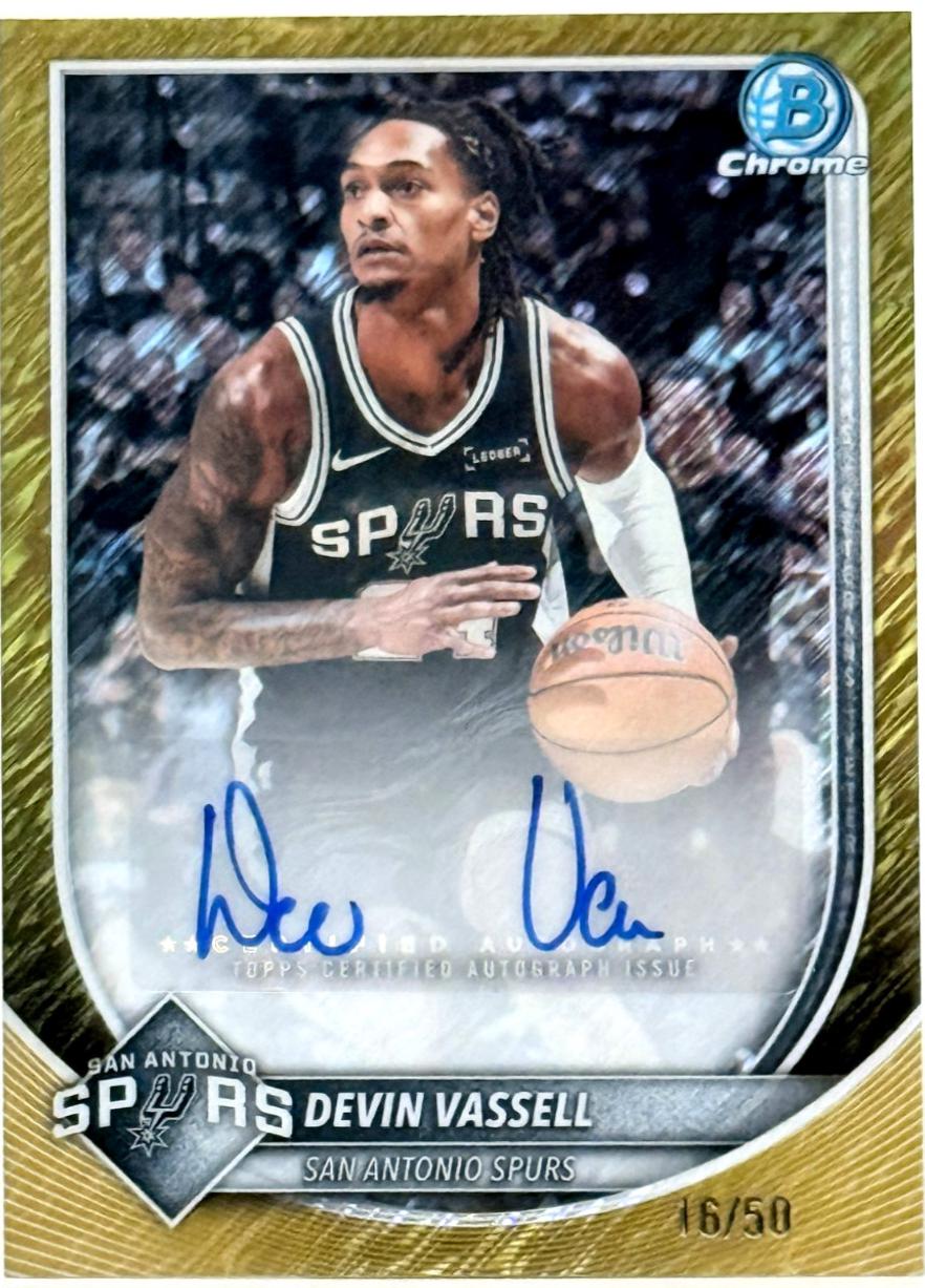 Devin Vassell [Gold Refractor] #BCA-DV