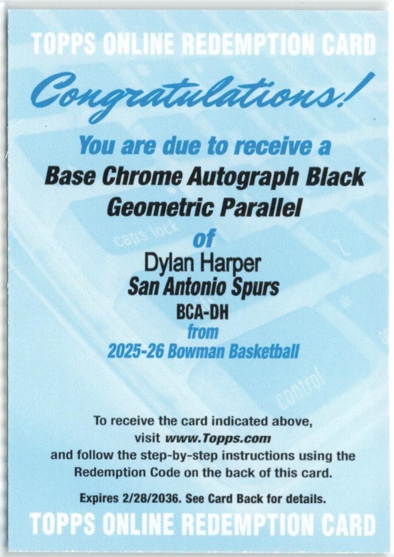 Dylan Harper [Black Geometric] #BCA-DH