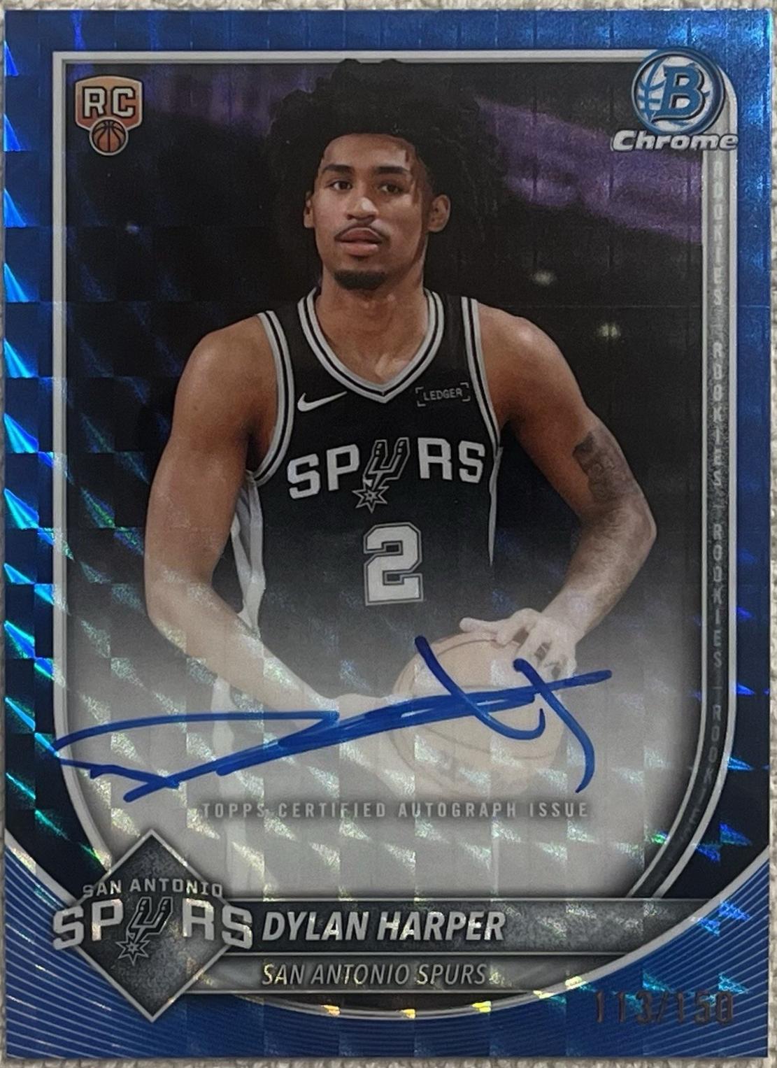 Dylan Harper [Blue X-Fractor] #BCA-DH