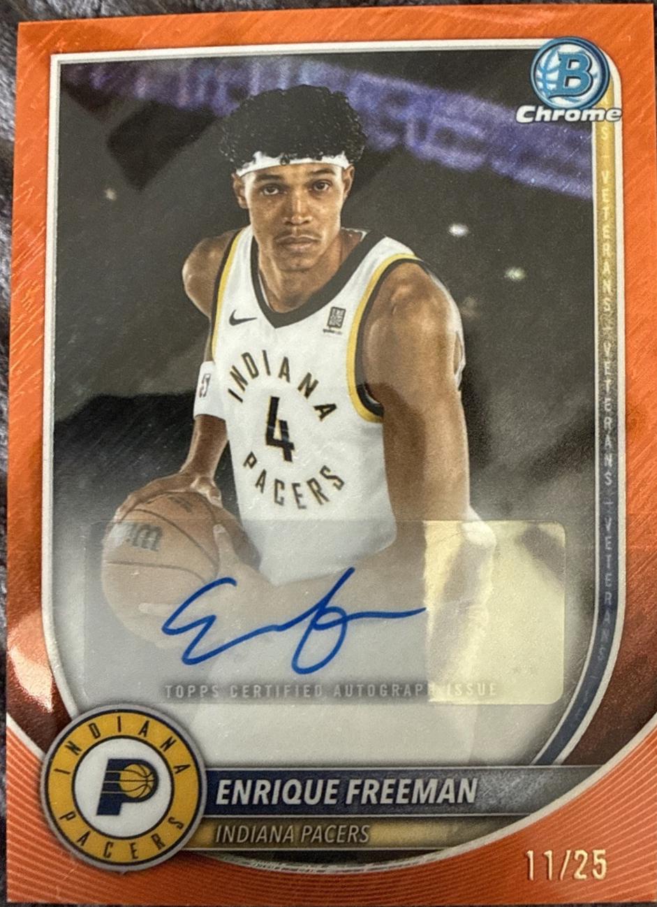 Enrique Freeman [Orange Shimmer Refractor] #BCA-EF