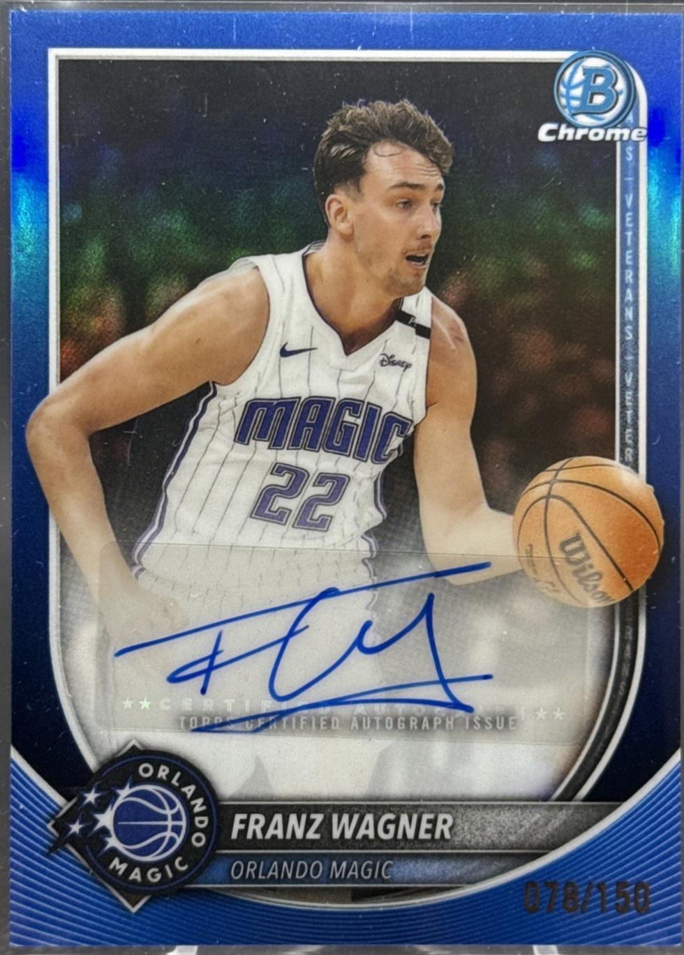 Franz Wagner [Blue X-Fractor] #BCA-FW