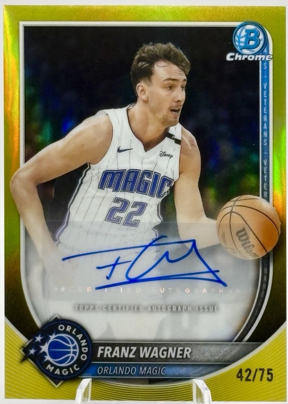Franz Wagner [Yellow Refractor] #BCA-FW