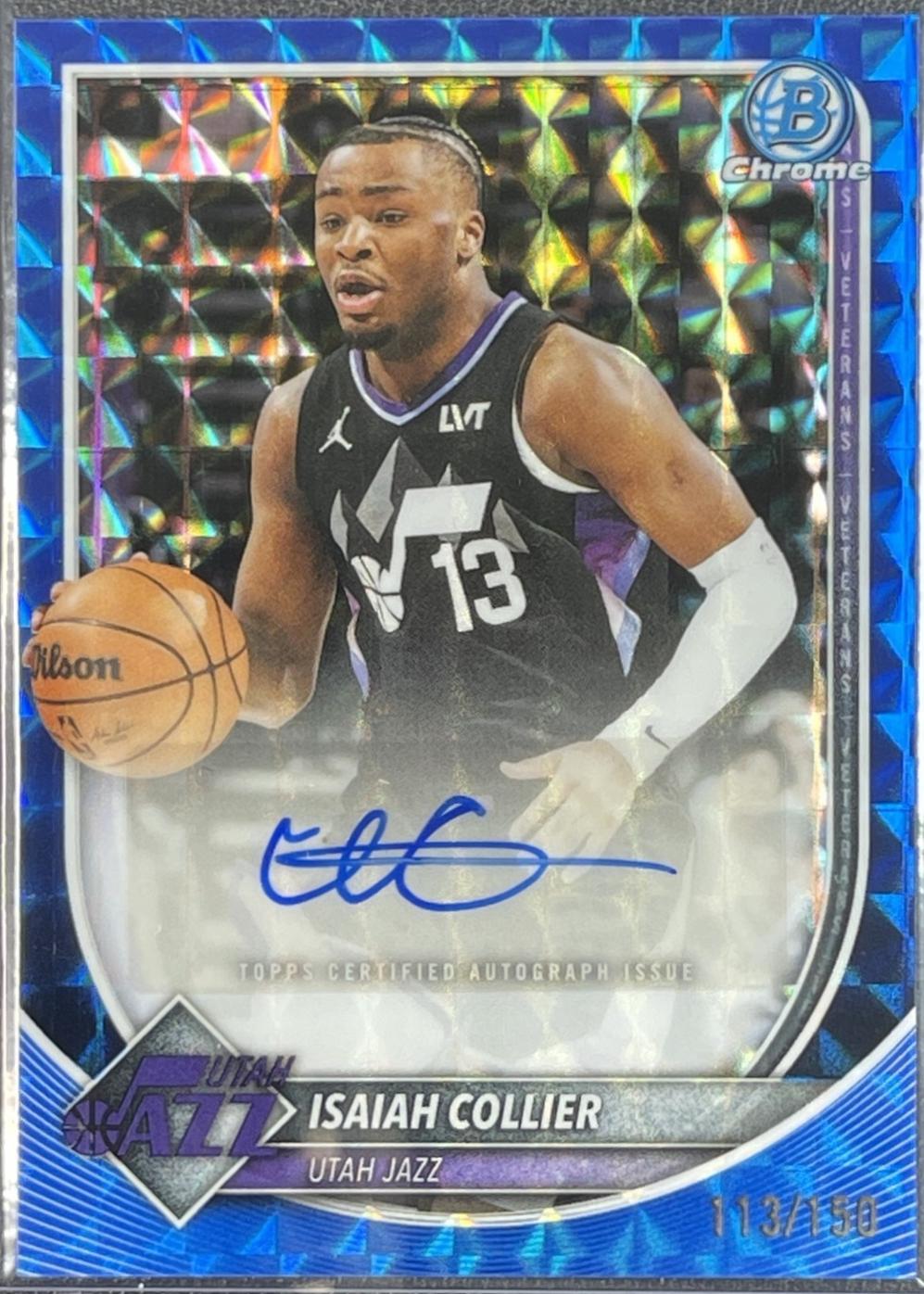Isaiah Collier [Blue Refractor] #BCA-IC