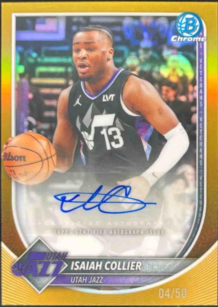 Isaiah Collier [Gold Refractor] #BCA-IC