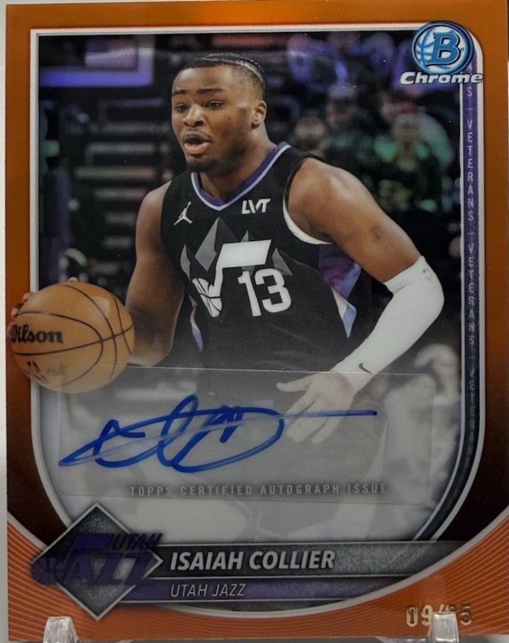 Isaiah Collier [Orange Refractor] #BCA-IC
