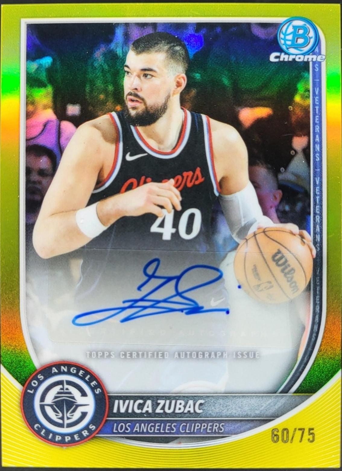 Ivica Zubac [Yellow Refractor] #BCA-IZ