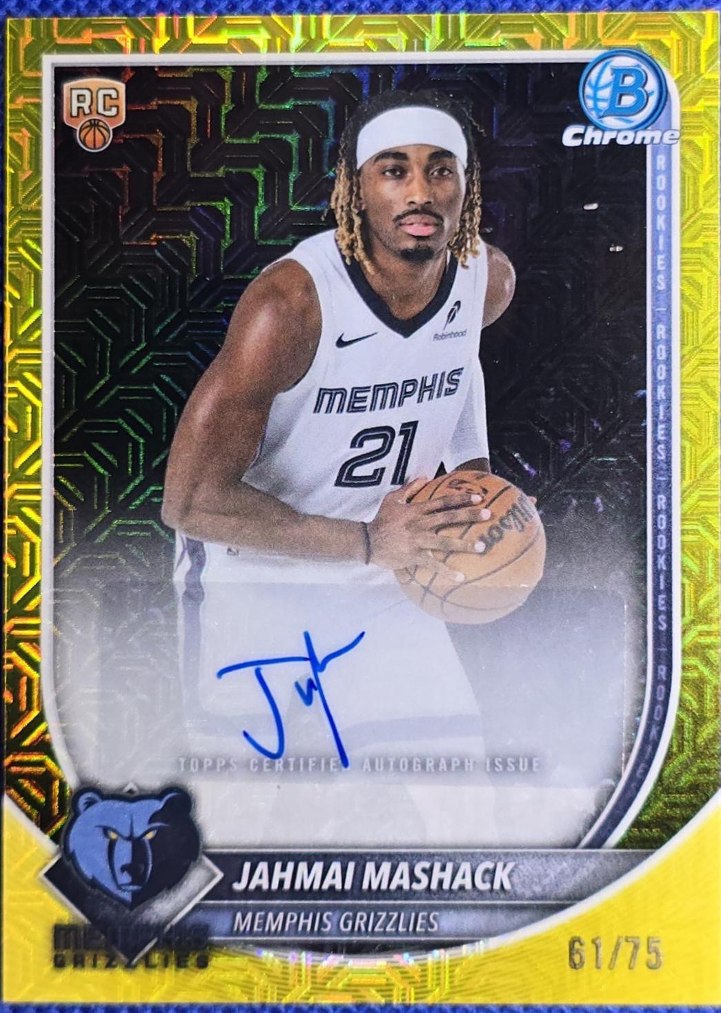 Jahmai Mashack [Yellow Refractor] #BCA-JM