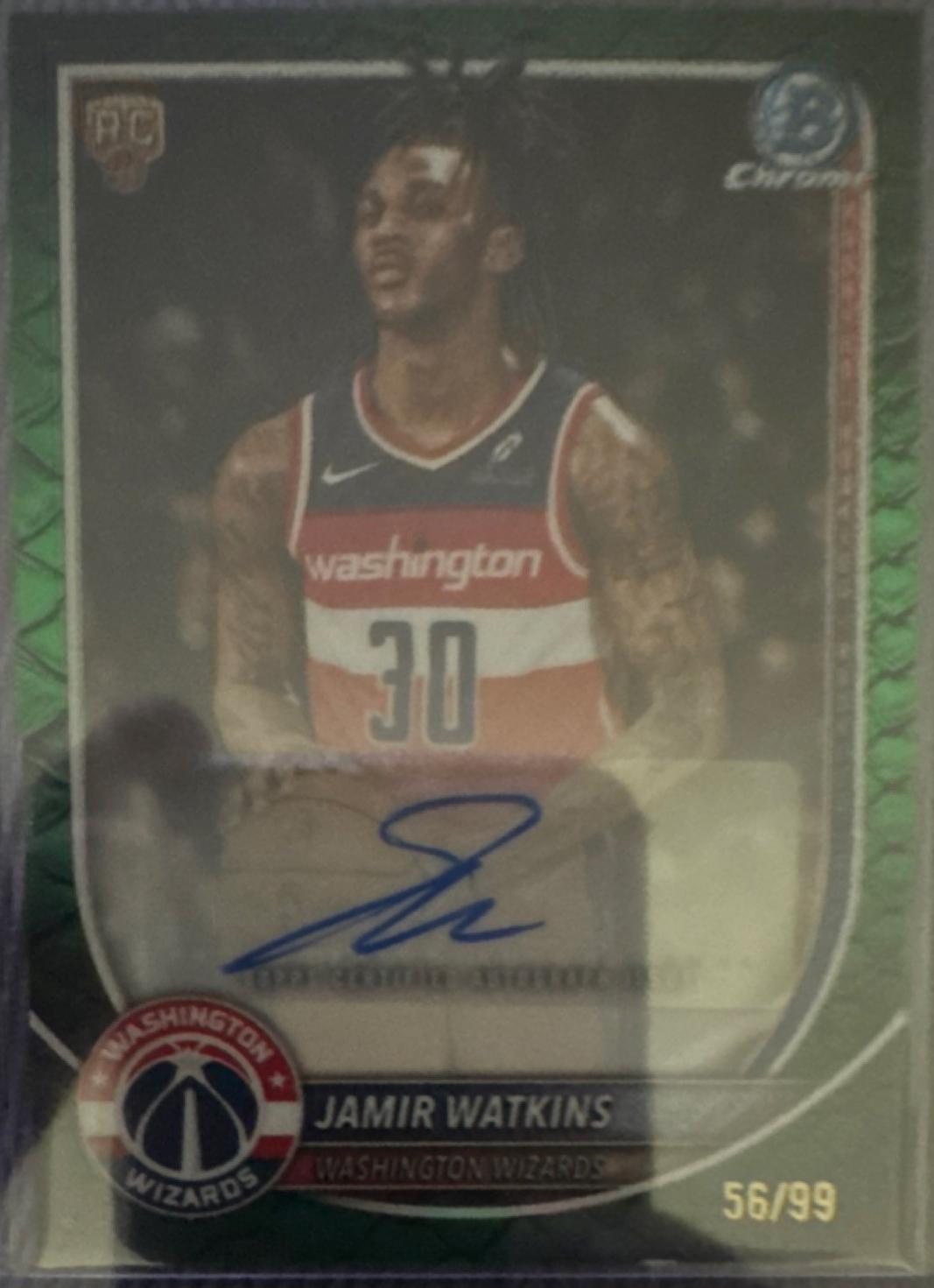 Jamir Watkins [Green Geometric] #BCA-JW