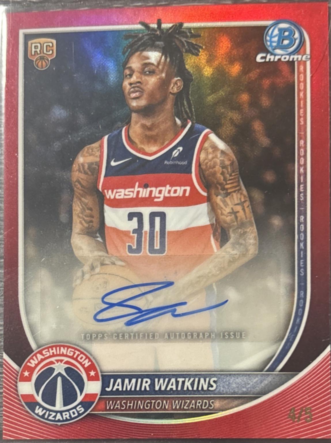 Jamir Watkins [Red Refractor] #BCA-JW