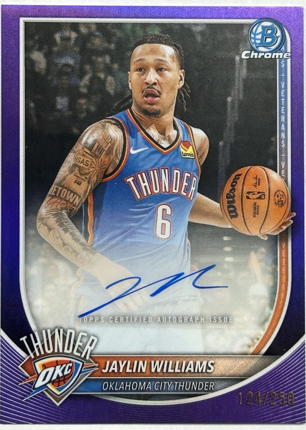 Jaylin Williams [Purple Refractor] #BCA-JI