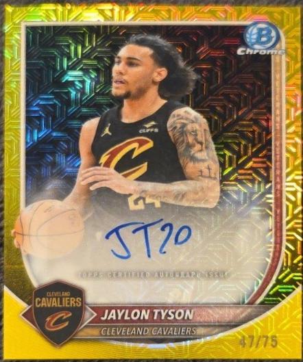 Jaylon Tyson [Yellow Refractor] #BCA-JN