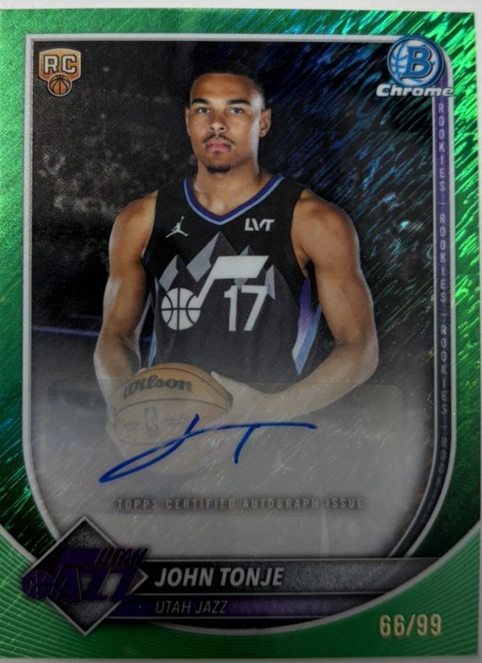 John Tonje [Green Shimmer Refractor] #BCA-JE
