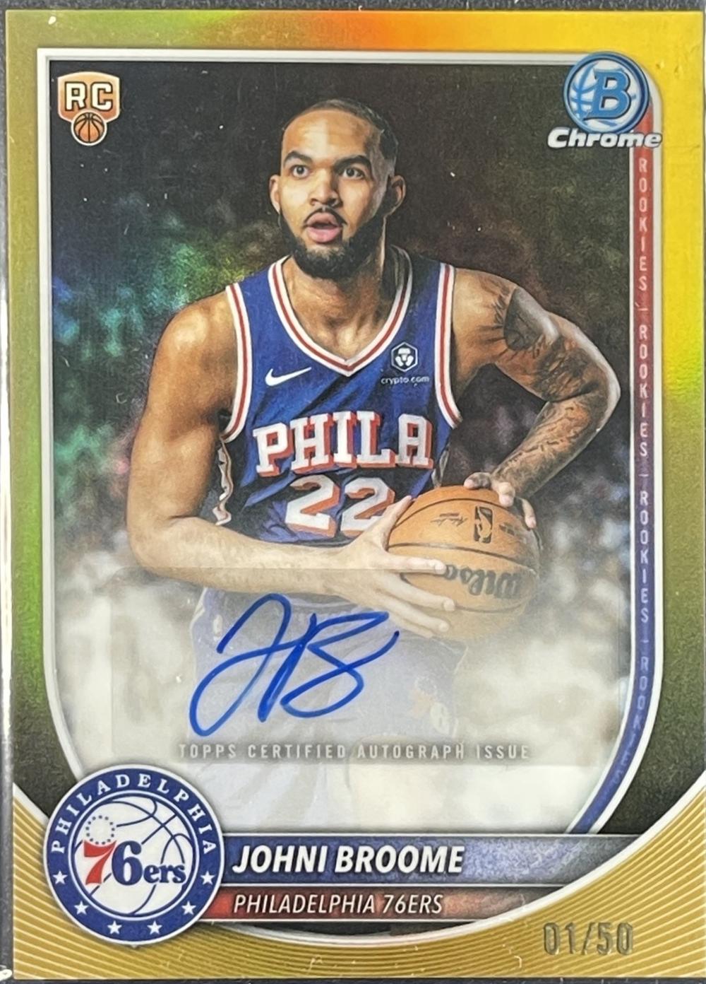 Johni Broome [Gold Refractor] #BCA-JO
