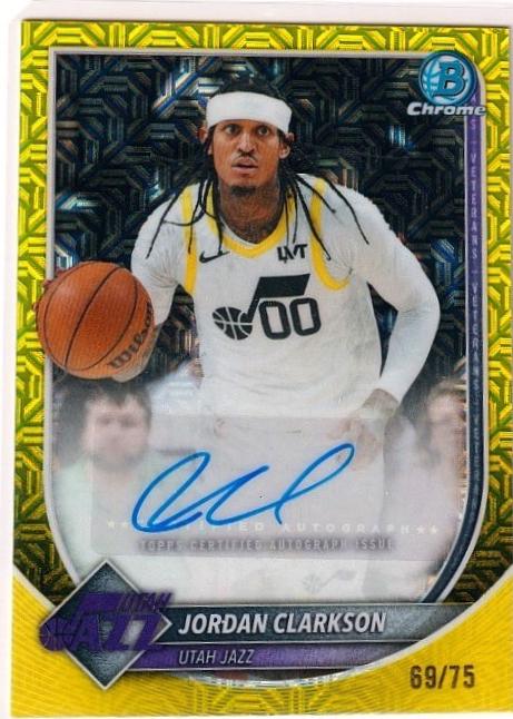 Jordan Clarkson [Yellow Refractor] #BCA-JC
