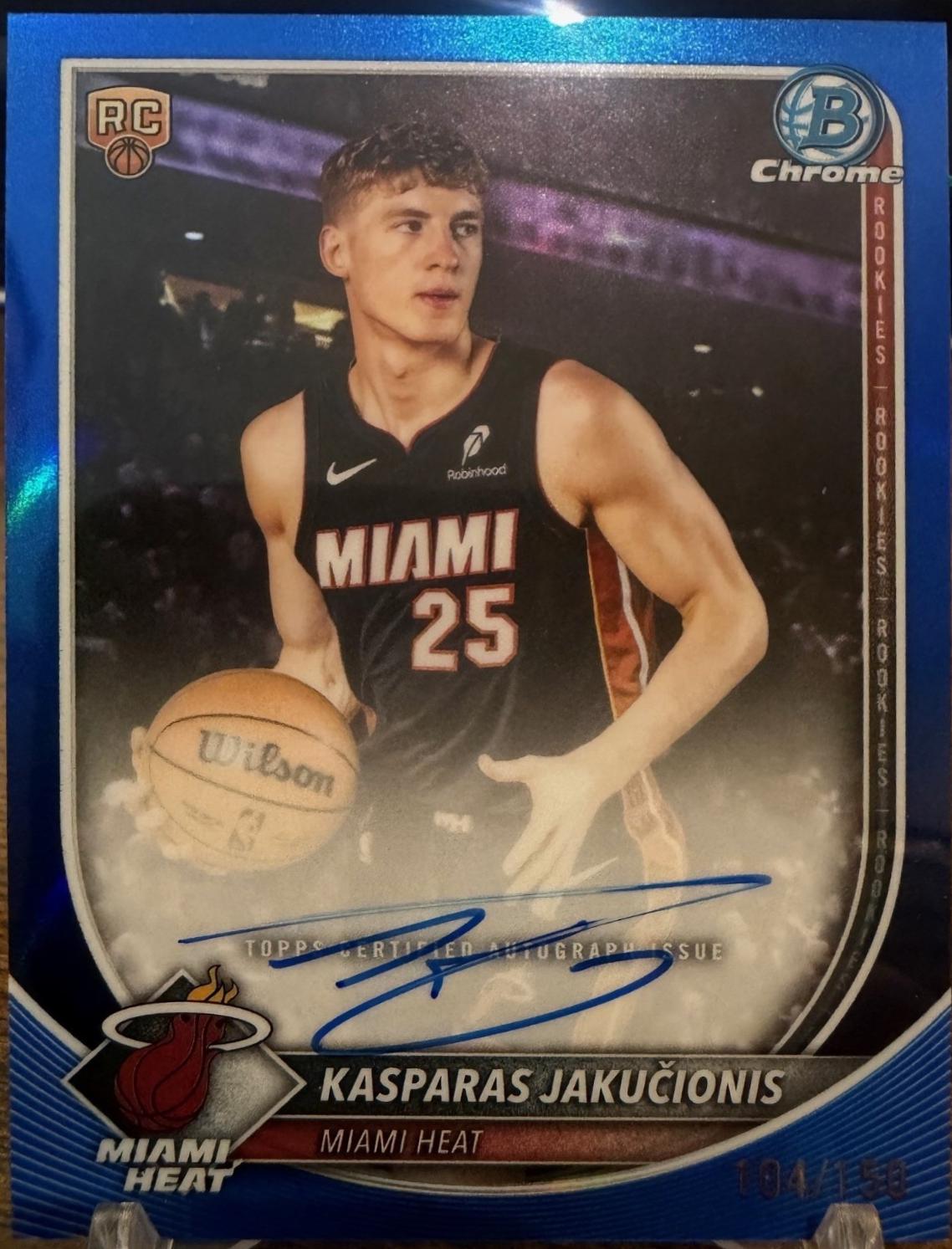 Kasparas Jakučionis [Blue Refractor] #BCA-KJ