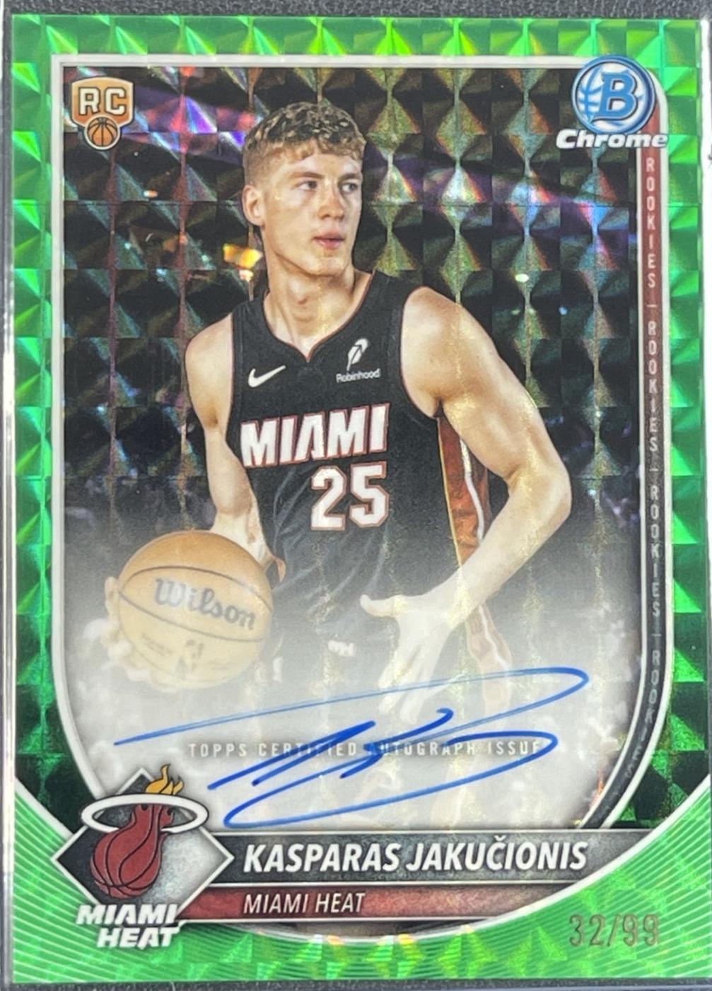 Kasparas Jakučionis [Reptilian Green Refractor] #BCA-KJ