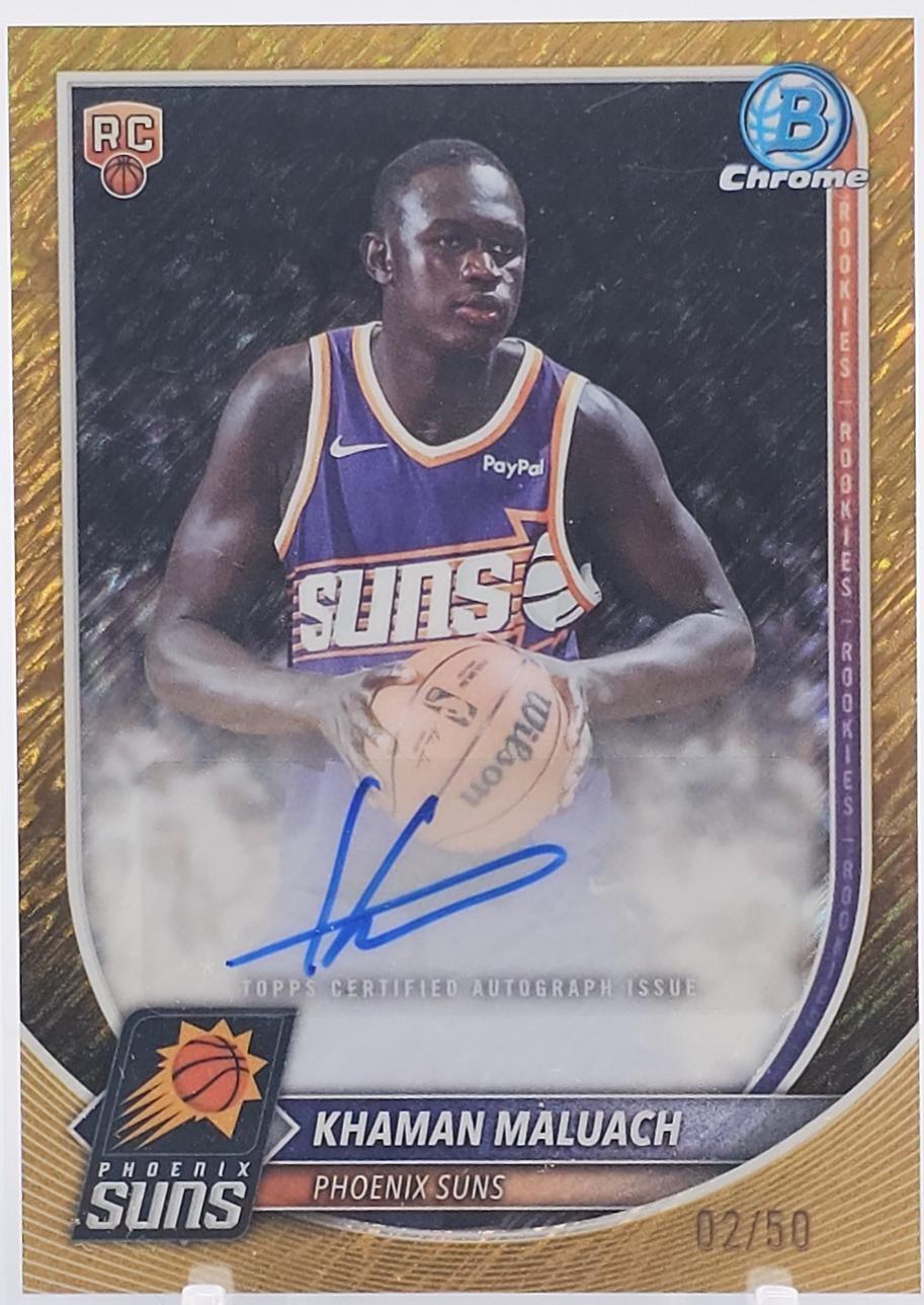 Khaman Maluach [Gold Shimmer Refractor] #BCA-KM