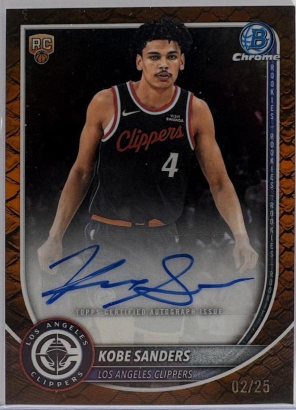 Kobe Sanders [Reptilian Orange Refractor] #BCA-KS