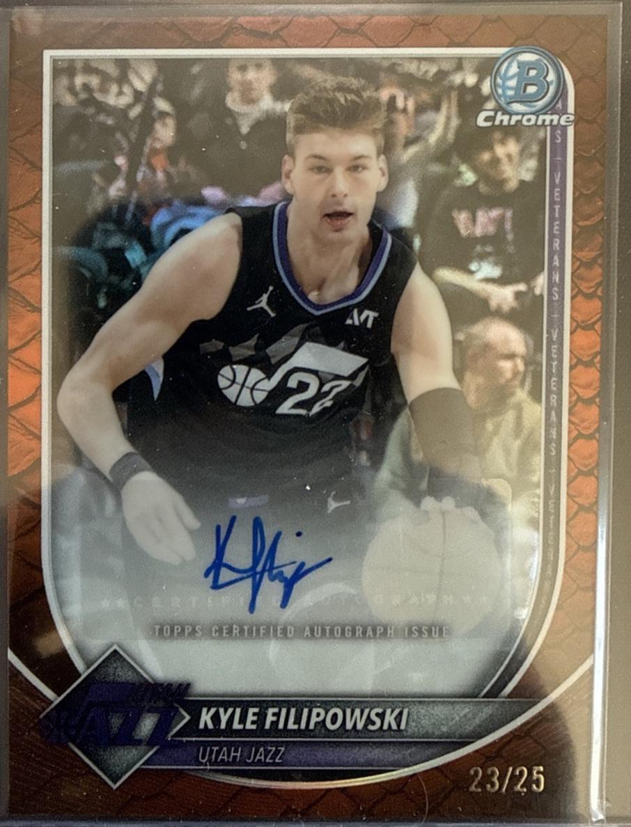 Kyle Filipowski [Reptilian Orange Refractor] #BCA-KF