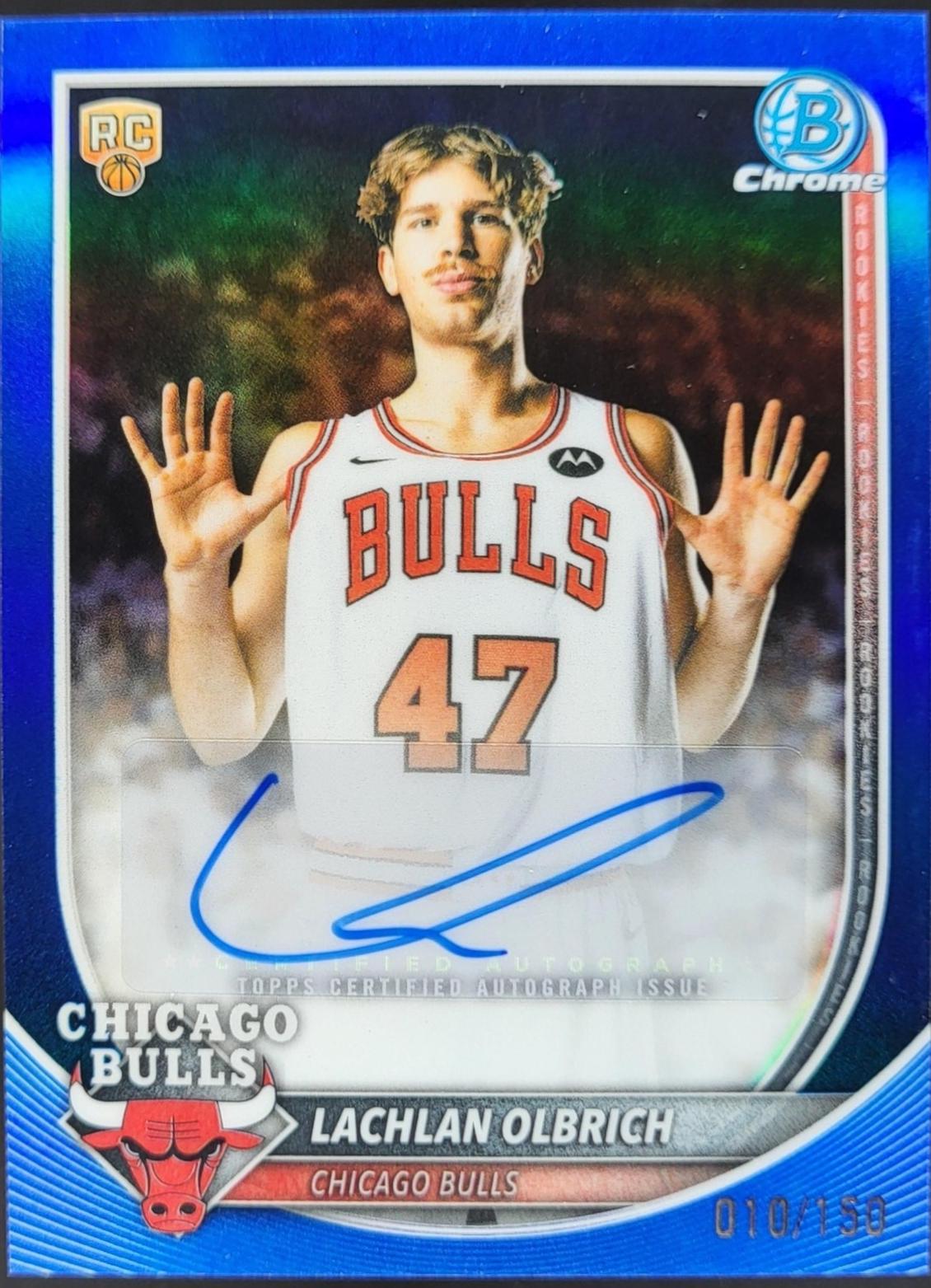 Lachlan Olbrich [Blue Refractor] #BCA-LO