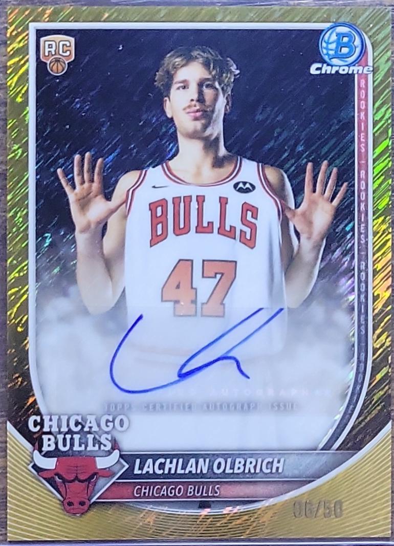Lachlan Olbrich [Gold Shimmer Refractor] #BCA-LO