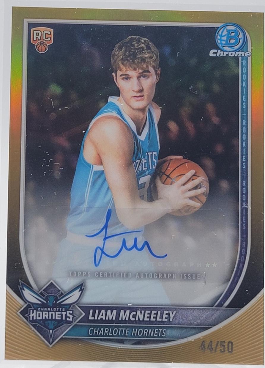 Liam McNeeley [Gold Refractor] #BCA-LM