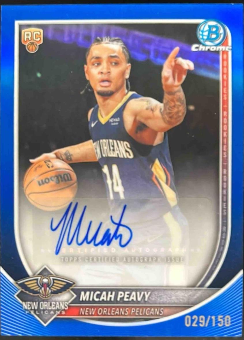 Micah Peavy [Blue Refractor] #BCA-MP