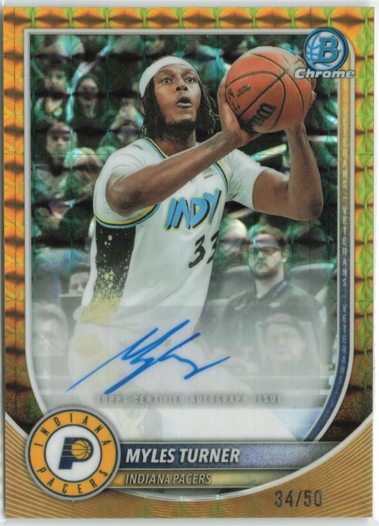 Myles Turner [Gold Geometric] #BCA-MT