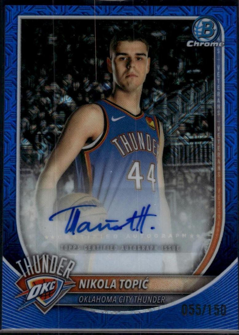 Nikola Topic [Blue X-Fractor] #BCA-NO
