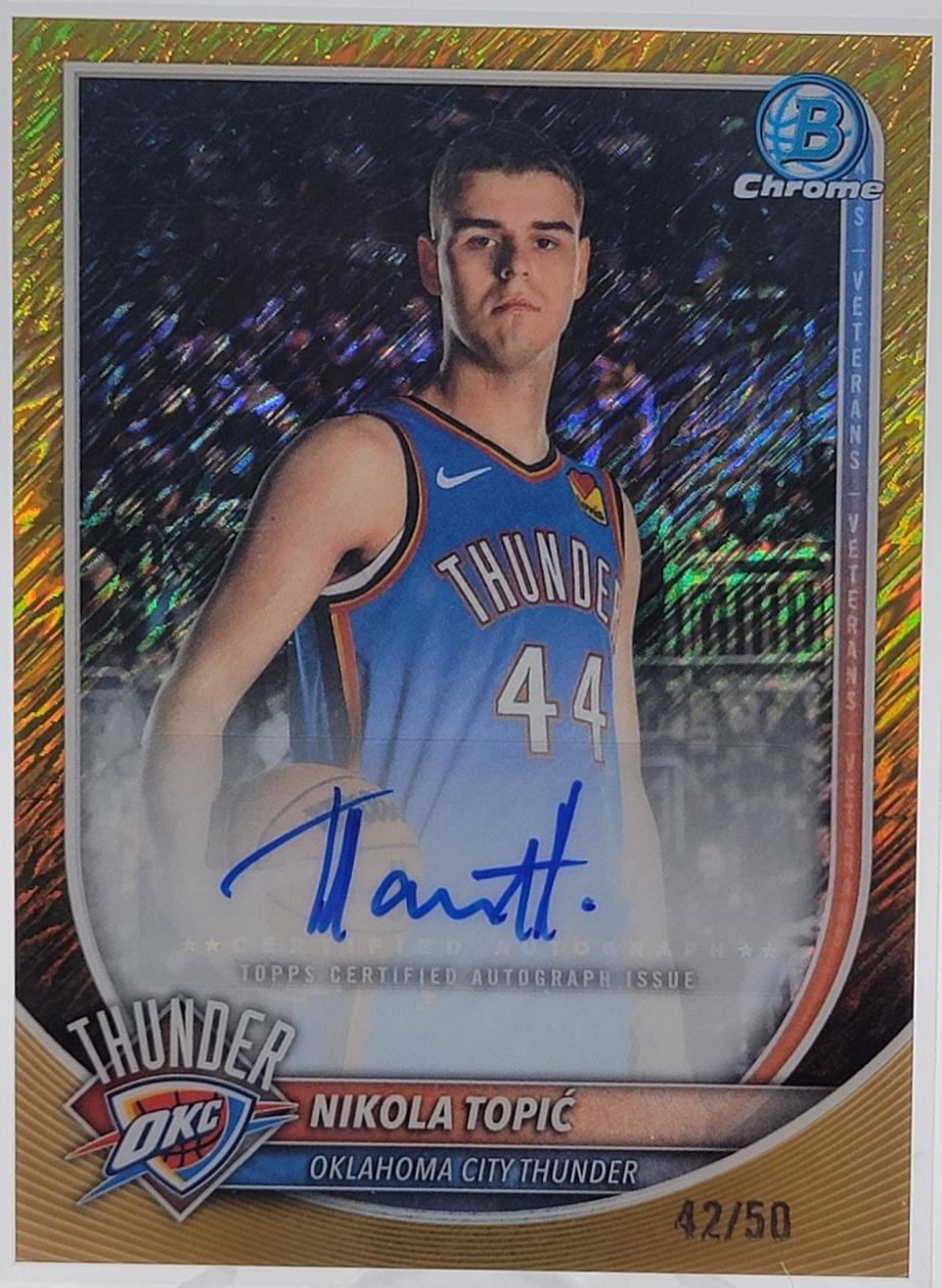 Nikola Topic [Gold Shimmer Refractor] #BCA-NO