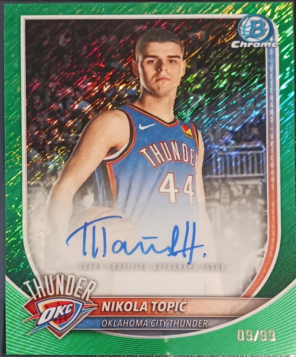 Nikola Topic [Green Shimmer Refractor] #BCA-NO