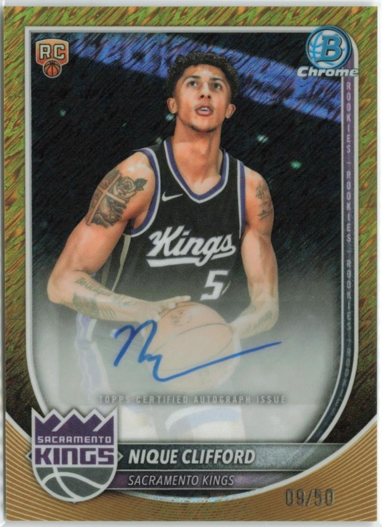 Nique Clifford [Gold Shimmer Refractor] #BCA-NC
