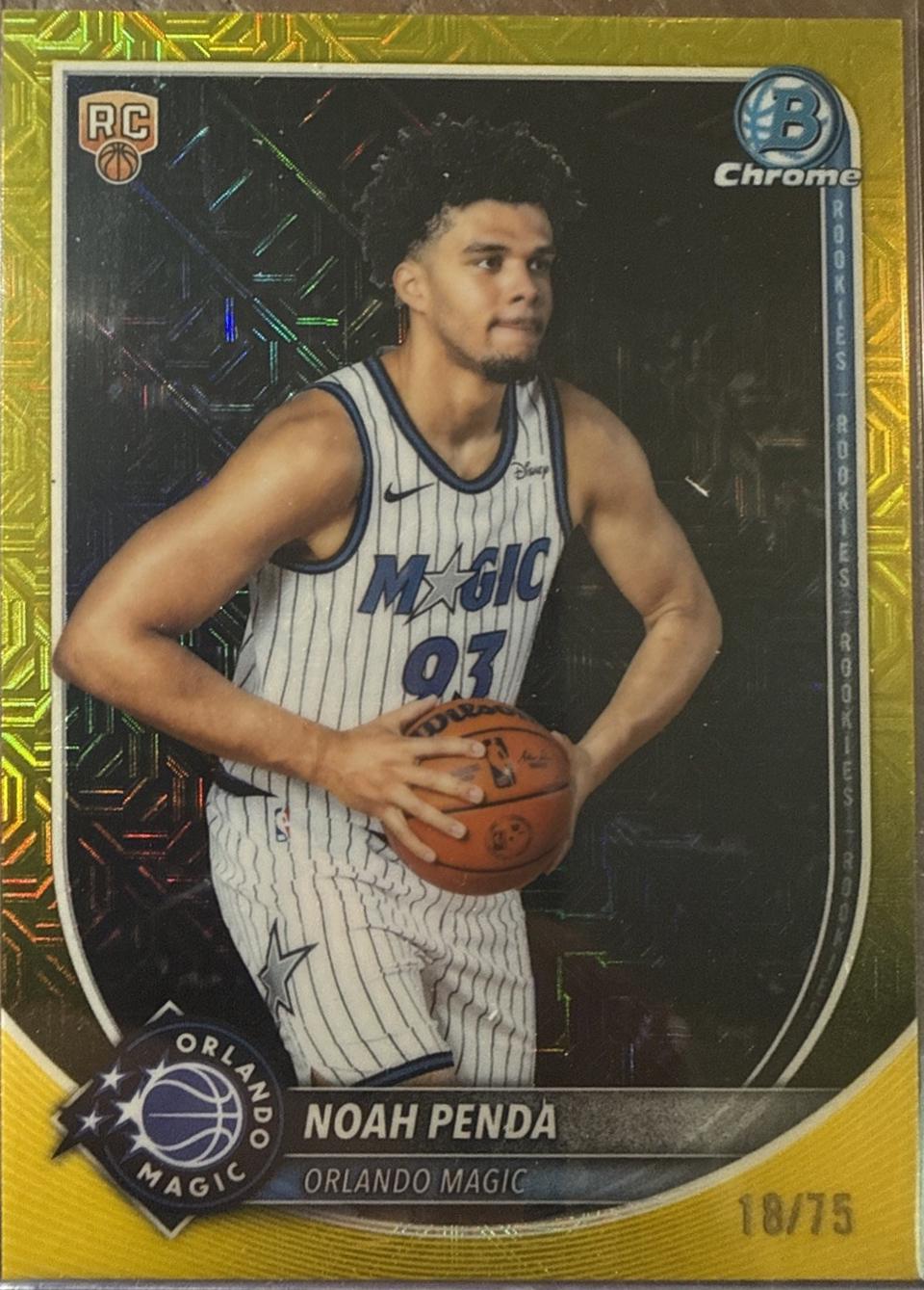 Noah Penda [Yellow Refractor] #BCA-NP