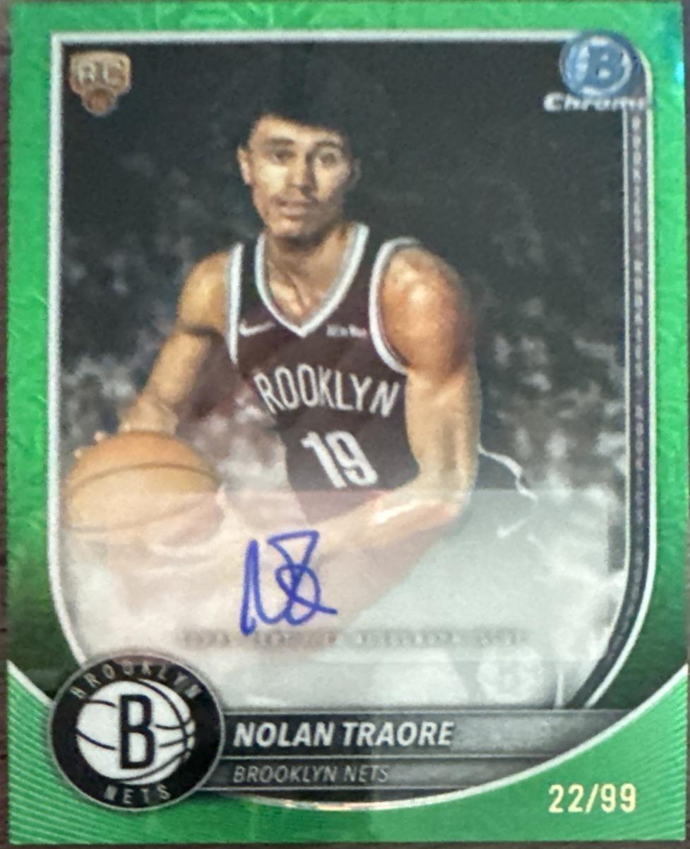 Nolan Traore [Reptilian Green Refractor] #BCA-NT